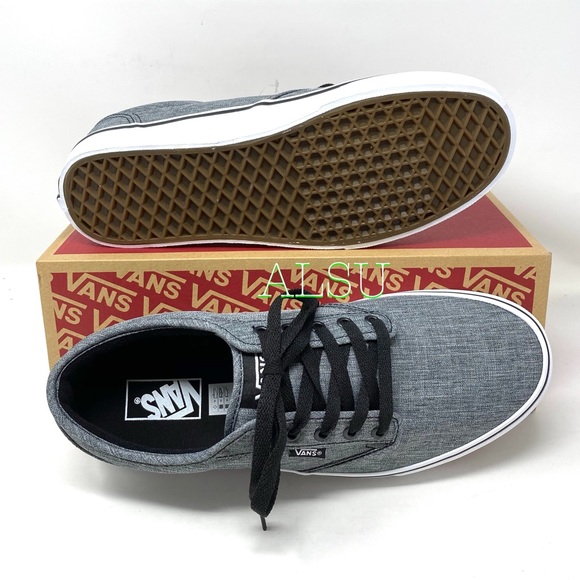 VANS Atwood Rock Textile Black Grey Canvas Men’s - Picture 3 of 10